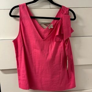 Linen bow detail NWT tank top